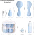 Kit,6-Piece Set (60ml/20ml), Set Baby Care Kit, Baby Grooming Newborn Grooming with PP Baby Comb & Brush, Silicone
