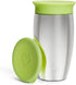 Munchkin Stainless Steel Sippy Cups for Toddlers 1-3, Spill Proof Miracle 360 Cup, Insulated, 10 Ounce, Green