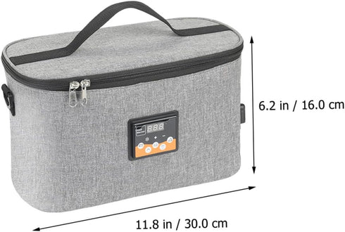 LIFKOME Dc12v Car Bottle Warmer Tote Bag for Travel Rechargeable Portable Bottle Warmer for Baby Milk