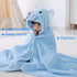 BEENIFIC Baby Hooded Towel,Toddler Hooded Bath Towel Baby Towels and Washcloths Baby Bath EssentialsBlue Elephant