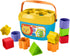 Fisher-Price Stacking Toy Baby's First Blocks Set of 10 Shapes for Infants Ages 6+ Months