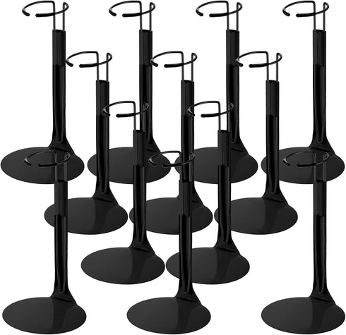Yaocom 12 Pcs Action Figure Stand Action Figure Display Holder with Expandable