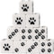 10 Piece D6 Dice Set: 16mm Six Sides Game Dice Set for MTG, Dungeons and Dragons, Black Cat's Paw