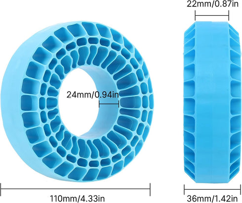 INJORA Silicone Rubber Insert Foam for 1.9" Wheel Tires, Fit for 1/10 RC Crawler (Blue)