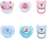 Mire & Mire 6 Pcs Doll Magnetic Pacifiers Baby Doll Accessories for Reborn Baby Doll, Pretend Play Feeding Toy (Pink/Blue)