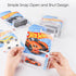 Baskiss 36 Pack Clear Protector Cases, Model Car Clamshell Display Case, Clear Protective Packs, Compatible with Hot