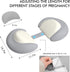 Pregnancy Pillows for Sleeping, Memory Foam W Shaped Maternity Pillow for Pregnant Women, Adjustable Travel Pregnancy