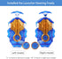 Konikiwa B-193 Bey Battling String Launcher, Ultimate Valkyrie Burst Set, Left and Right Spin DB Launcher, Blue
