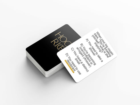 HoodRich Game Night Extravaganza: Engaging Trivia Cards to Challenge and Amuse - Elevate Your Black Card Games