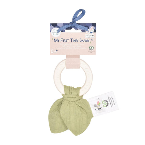 Tikiri Green Teething Ring - Safe Baby Toy