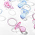 36 2.5'' Pieces Acrylic Pacifiers for Baby Shower Games Boy Girl, Baby Shower Pacifiers, Bulk Pacifier for Hunt Games