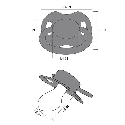 LittleForBig Bigshield Generation-II Black Pacifier for Adults