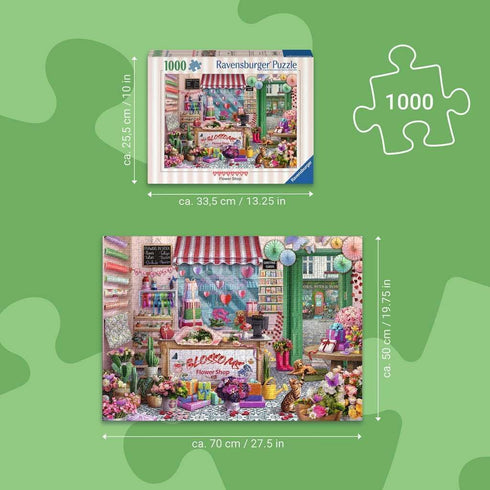 1000 Ravensburger Blossoms Flower Shop Piece Puzzle for Adults