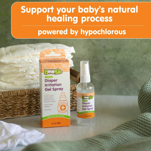 Set 3 Boogie Diaper Rash Baby Bundle Rash Spray, Extra Strength Paste, and Irritation Gel Spray Diaper Bag Essentials