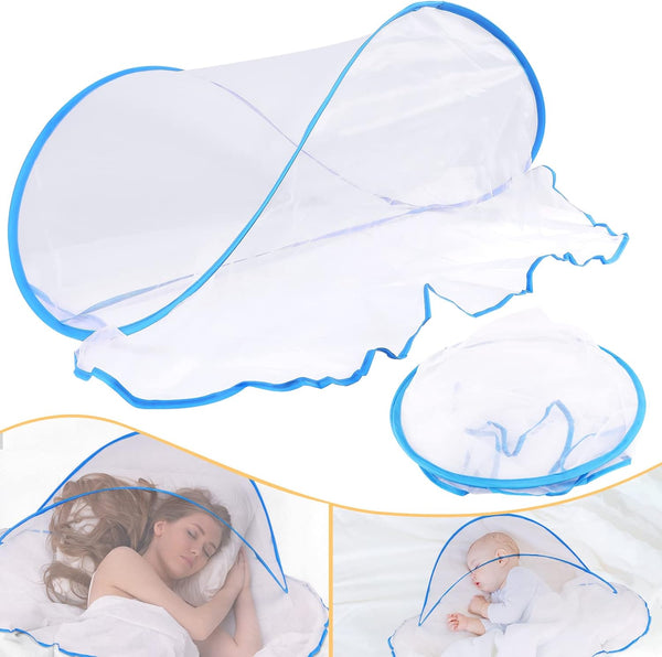 Portable Mosquito Net Tent, Folding Mosquito Head Net, Pop Up Netting for Bedding Camping Traveling, Large