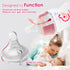 4.7oz 1 0+ Nenesupply Natural Baby Bottles Newborn Flow Feeding Bottles Breastfeeding Bottle for Breastfed Babies Wide
