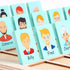 Guess Game Who Am I Wooden Board Game, Cognitive Toy for 3+ Year Olds, Logical Reasoning Puzzle for Families