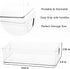 KPPTYTY Refrigerator&Countertop-3PC Baby Bottle Organizer, Plastic Storage Center for Baby Bottles and Food Jars
