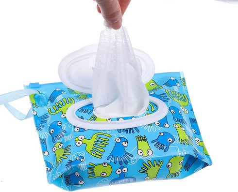Generic Container(7) Wet Wipes Box Clamshell Lightweight Wipes Case Refillable Travel Eco-Friendly Portable Wipes