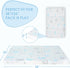 Pack 38"x26"Dual-Sided Pack Pack and Play Mattress Pad, Memory Foam N Play Mattresses for BabyToddler, Soft Baby Mini