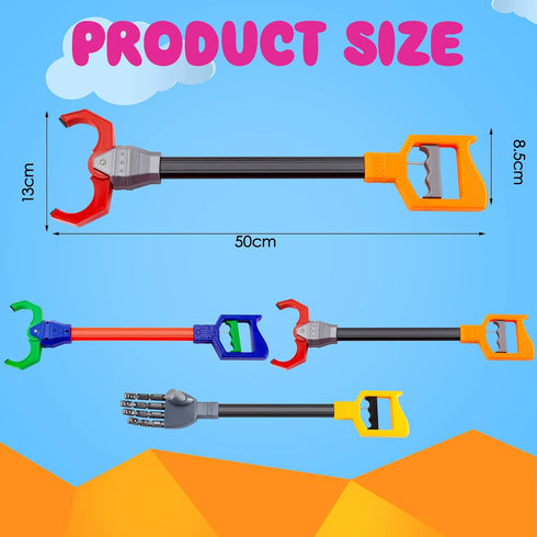 3 18" Lewtemi Pcs Claw Grabber Interactive Toy, Intelligence Grabber Toy Robotic Claw, Robotic Hand Pick up Tool