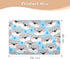 siphylline 52" 34" Cartoon Cute Beer Grey Extra Large Resuable Bed Underpads Water Resistant Diaper Changing Pad