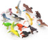 Animal Assorted Mini Plastic Figures Toy Set, Educational Party Cake Topper, Goody Bag Filler (12pcs Bird)