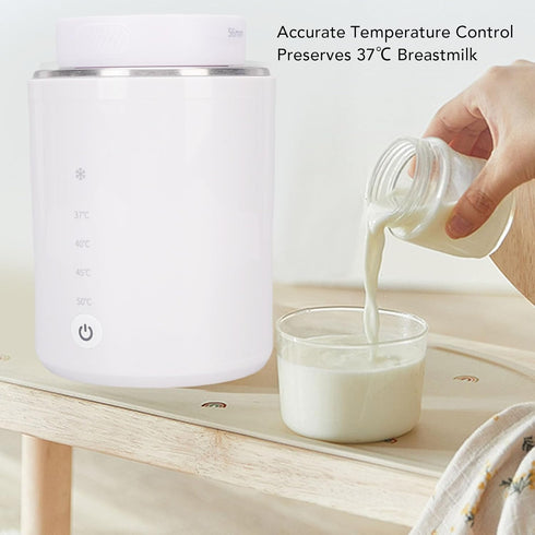 Kikumi 4 2 8800mAH Portable Baby Bottle Warmer, Fast Heating, Gear, Leakproof Bottle Warmer for Milk and Formula