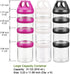 31oz BeneLabel Stackable Food Storage Containers with Twist Lock System - BPA-Free Tritan Containers for Travel
