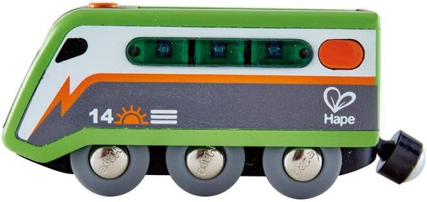 Hape Solar Powered Train | Multi-Colored Train Engine Toy, Railway Track Accessory,
