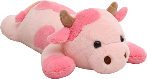 YESGIRL 25.6 inch 5 lbs Cow Weighted Stuffed Animals, Large Weighted Plush