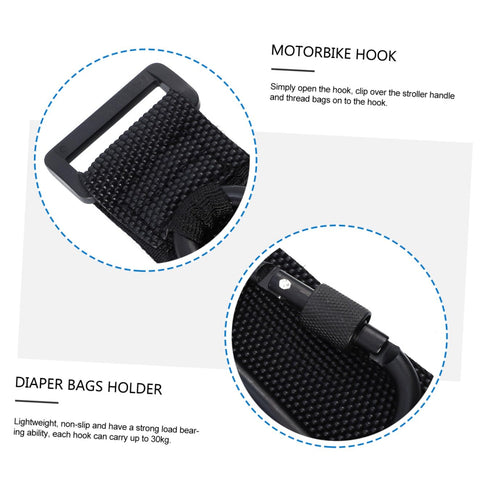 Stroller Hooks for Bag Hanging - ORFOFE Tether Strap for Infant Carriers