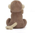 Jellycat Bashful Monkey Soother, 13.5 Inches - Baby Security Blanket & Lovey Gift