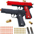 2Pack 1911 Shell Ejecting Pistol Toys Gun - Semi-Automatic Handgun with Soft