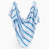 Lars & Lola Baby Swaddle Blanket, Unisex Newborn Receiving Blanket for Baby Boy and Girl, Ocean Stripe, 31.5 x 31.5