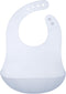Olababy Fold N Go Silicone Baby Bib with Travel Case, Lightweight Waterproof Bibs for Infants & Toddlers, BPA Free