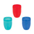 Nuby Wonder Cup 360 Smart Edge Silicone Rim - 3-Pack 7 oz - Green/Red/Blue