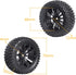 4Pcs 12mm Hex RC Wheels Tires Height 2.99 inch (76mm) for 1/10 On Road and 1/14 1/16 1/18 Scale Models Cars Truck Buggy with Foam Inserts