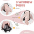 Muslin Car Seat Cover for Babies, Multi-use Nursing Cover, Breathable Infant Car Seat Canopy for Newborn (Pink)