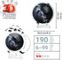 180 3D 11544 Ravensburger Puzzle-Ball Starglobe with Glow-in-The-Dark Edition: Piece Jigsaw Puzzle for Kids - Easy
