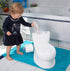 ToyLet Toilet Training Potty for Baby or Toddler with Comfy Toilet seat, Cover, flushable Wipes Storage & Paper roll