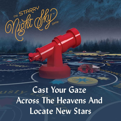Buffalo Games - Starry Night Sky Game - Competitive Sky Mapping Game with Unique Movement Rules