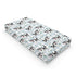 Cow Boho Leaves Changing Pad Covers, 32"x16" Spring Farm Animals for Boy Girl, Soft Breathable