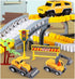 KEXBOVT 305PCS 2 Cars,4Construction Set, 3-8 Construction Race Tracks for Kids Toys, Electric Toy Cars, DIY Collage