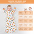 amo nenes 2.5 0-6M Baby Sleep Sack, TOG Winter Wearable Blanket, Removable Long Sleeves Baby Sleeping Bag for Infants