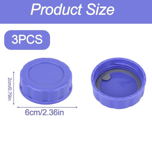 Gosknor 3pcs Baby Bottle Caps Compatible with Pigeon & Lansinoh Bottles, Travel and Storage Bottle Lids Covers