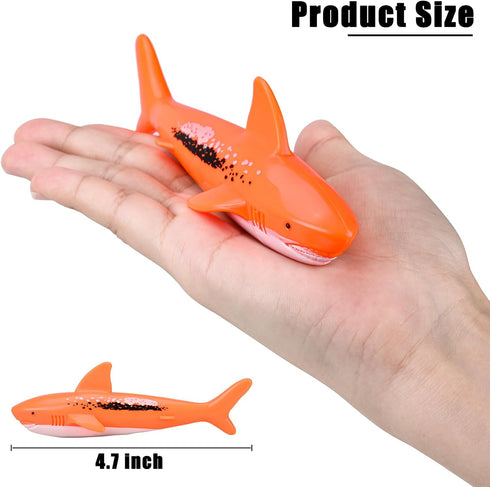 ZHFUYS Diving Pool Toy, Underwater Swimming Throwing Diving Torpedo Shark, 4 Pack