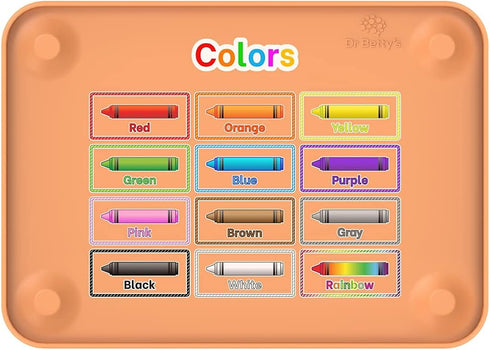 Generic Dr. Bettys - Educational Learning Silicone Placemat / Play Mat with Super