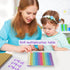 MEIBK 9x9 Rainbow Multiplication Table Game Learning Board, Educational mathSTEM Sensory Math Toy, Classroom