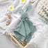 LAWKUL Baby Lovey Organic Cotton Muslin - Soft Security Blankets Comfy Lovie for Newborn Infants Boy Girls Unisex Bunny